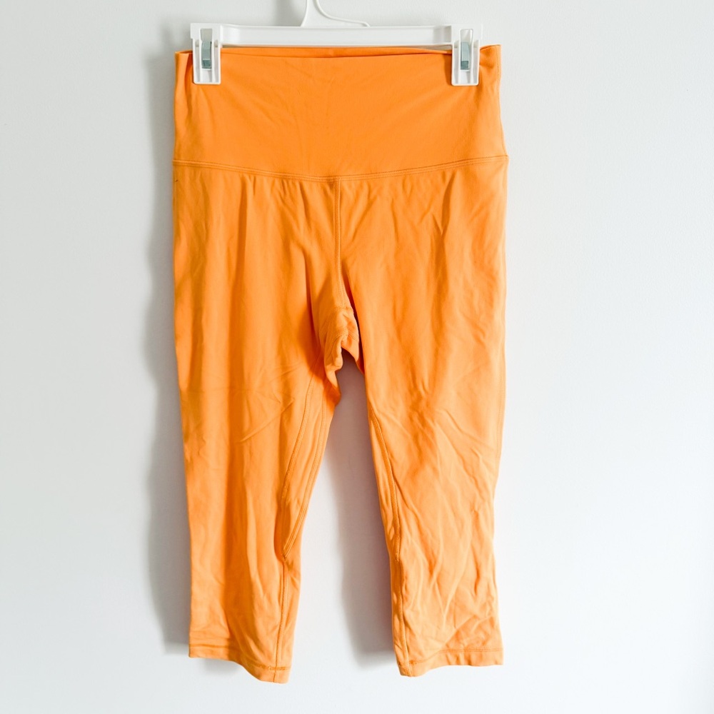 Lululemon Orange Sherbert 3/4 Align Leggings